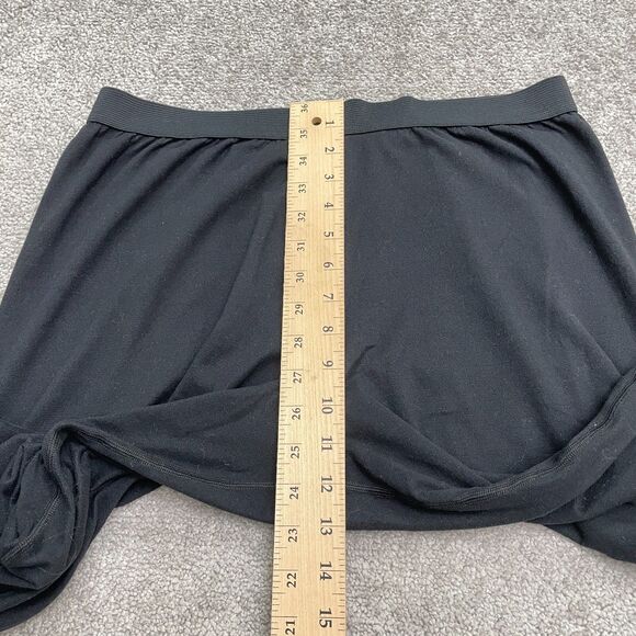 Lands' End Lounge Pull On Pants Womens Large Black Tapered Stretch Elastic 31x27 - Picture 7 of 10